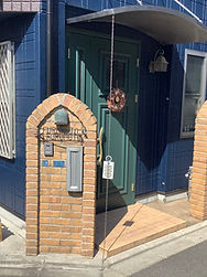 外装・外構施工例（門柱）施工前